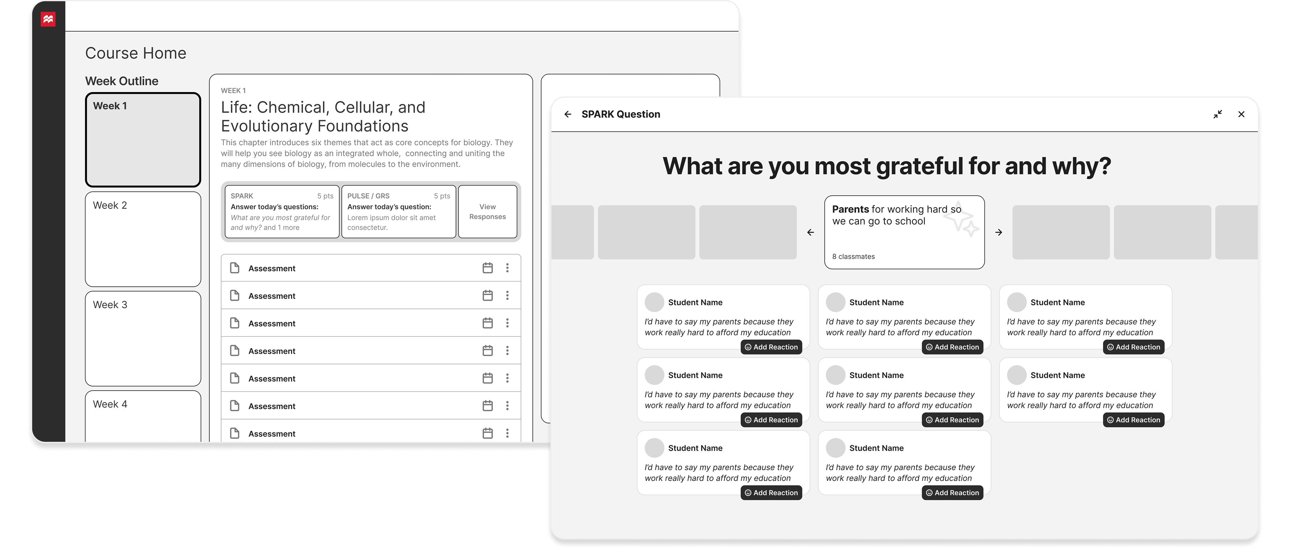Achieve Peer Connector — early wireframes and design exploration